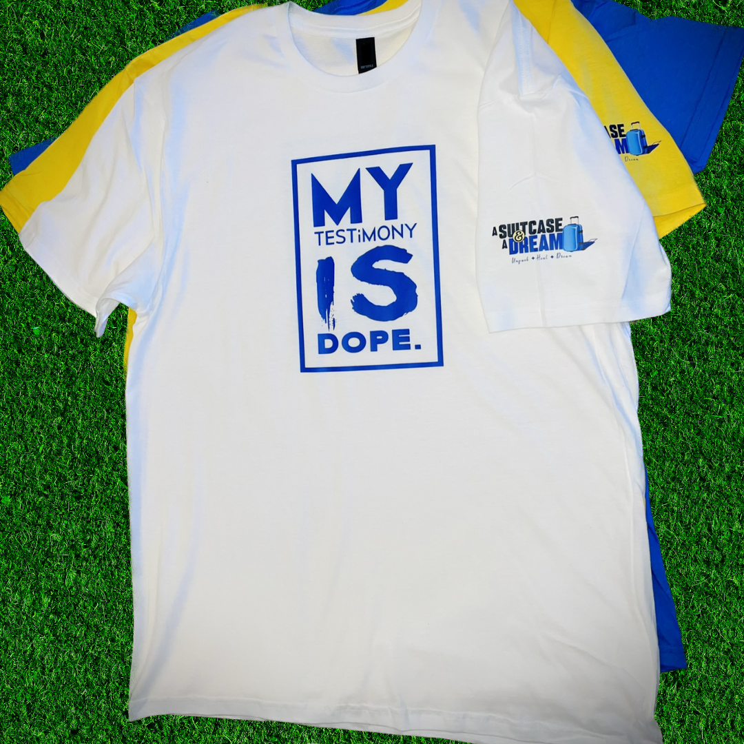 A Suitcase and a Dream x My Testimony Is Dope™ Premium T-Shirt