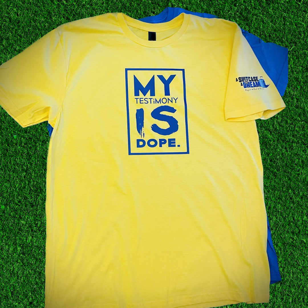 A Suitcase and a Dream x My Testimony Is Dope™ Premium T-Shirt