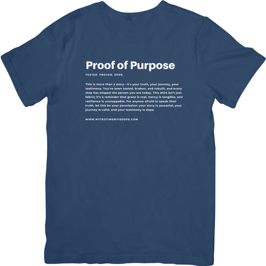 My Testimony Is Dope ™ Premium T-shirt - Navy/White