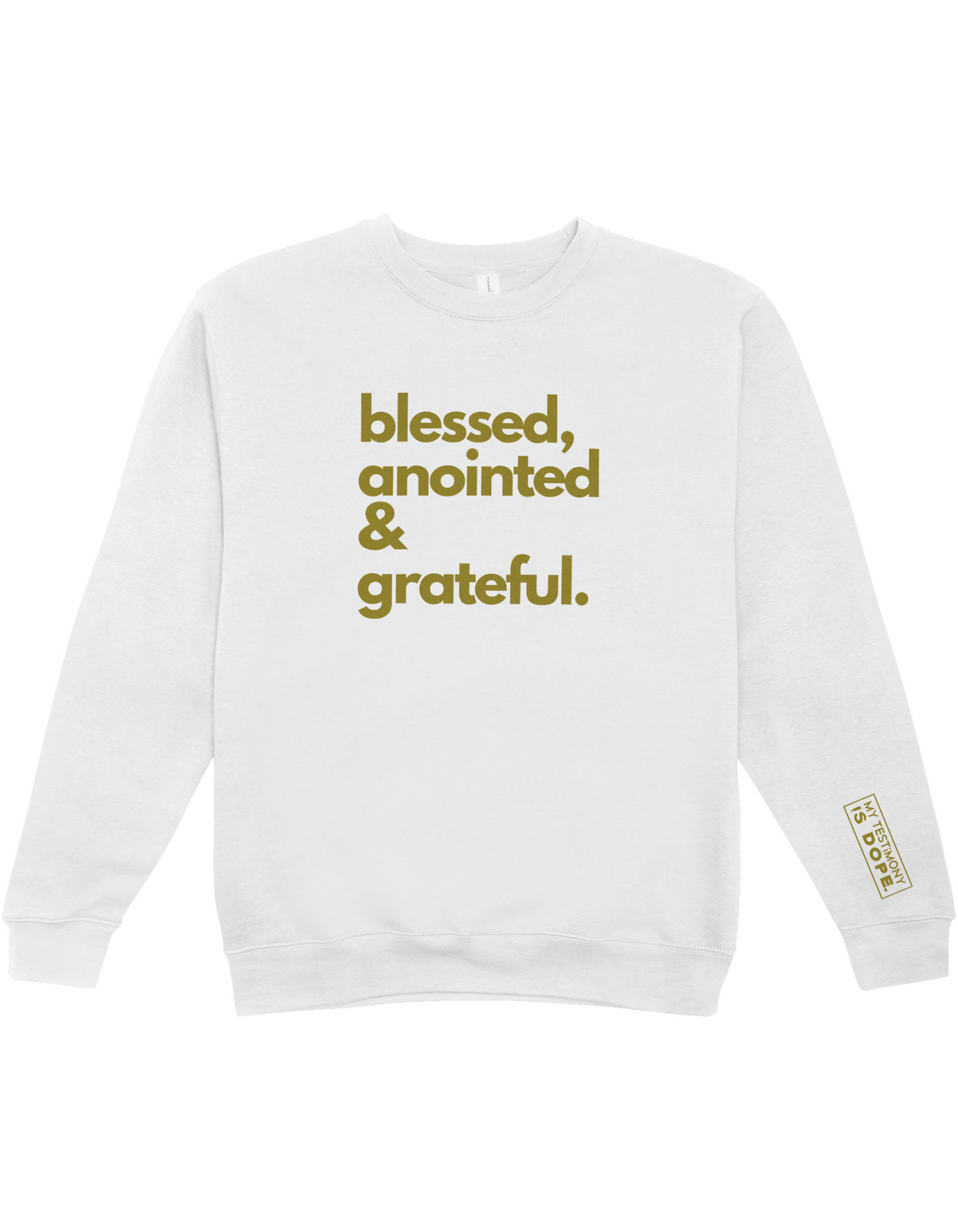The B-A-G Lifestyle Premium Sweatshirt - White/Gold