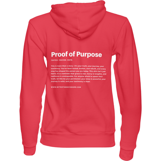 My Testimony Is Dope ™ Premium Hoodie - Red/White