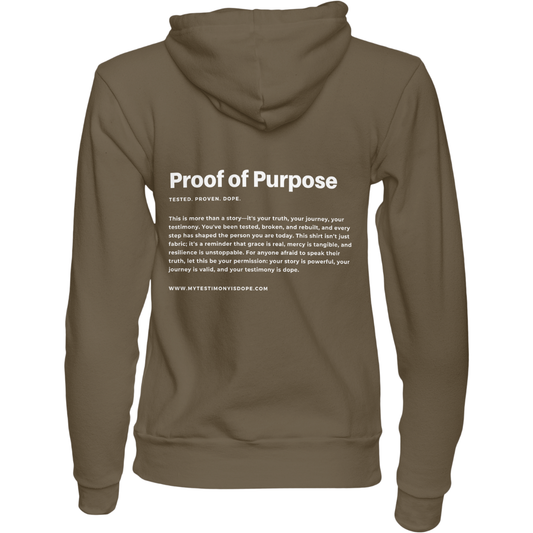 My Testimony Is Dope ™ Premium Hoodie - Brown/White