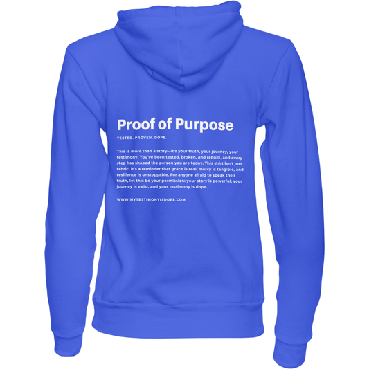 My Testimony Is Dope ™ Premium Hoodie - Royal Blue/White