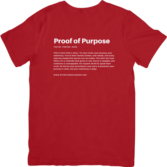 My Testimony Is Dope ™ Premium T-shirt - Red/White