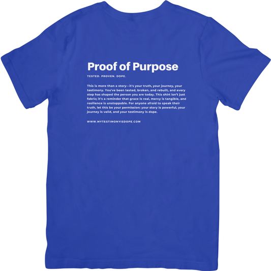 My Testimony Is Dope ™ Premium T-shirt - Royal Blue/White