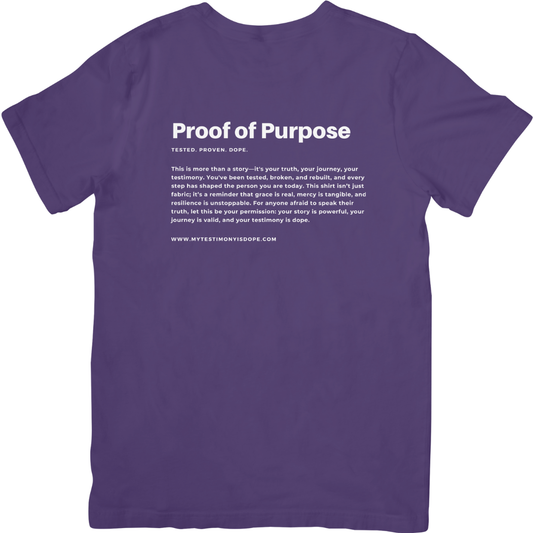 My Testimony Is Dope ™ Premium T-shirt - Plum/White