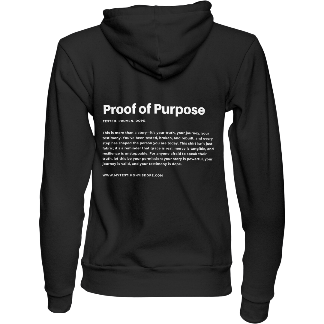 My Testimony Is Dope ™ Premium Hoodie - Black/White