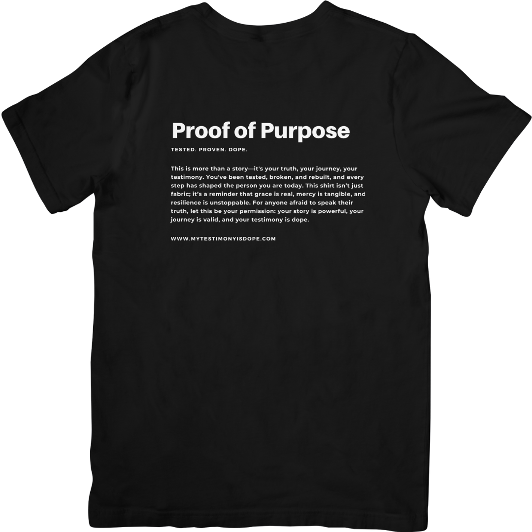 My Testimony Is Dope ™ Premium T-shirt - Black/White