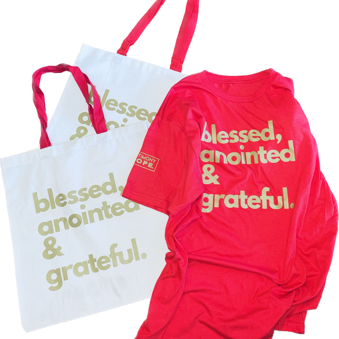 The B-A-G Lifestyle Tee & Tote - Red/Gold (Limited Edition Bundle)